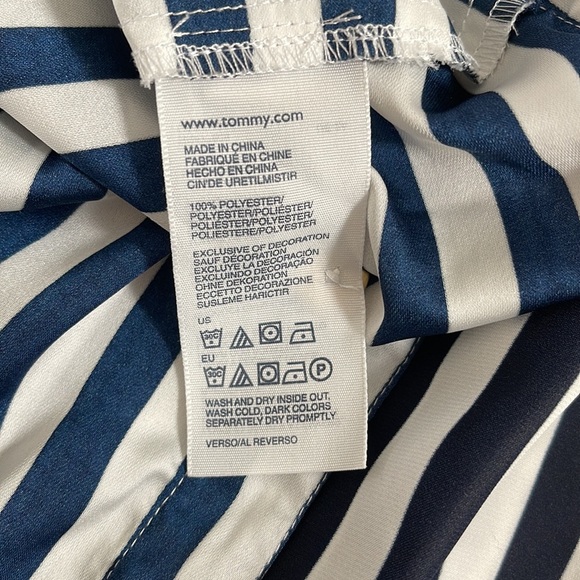 Tommy navy blue and white stripe top - Picture 5 of 7
